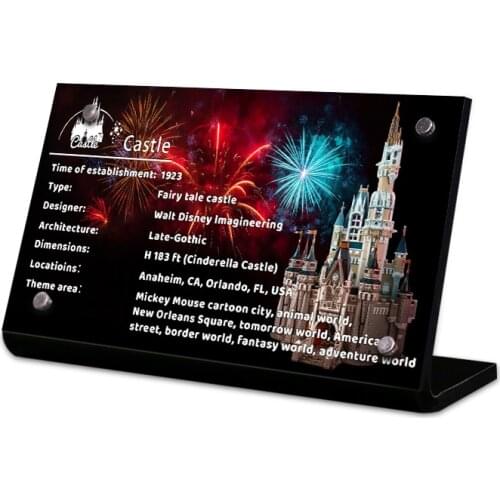 Acrylic Display Stand Brand for The Castle 71040 Toys Building Blocks