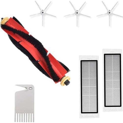 For XiaoMi Roborock S6 S5 MAX S60 S65 S5 S50 Accessories Vacuum Cleaner Parts Washable HEPA Filter Side Brush Main Brush