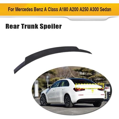 A Class Car Rear Wing Spoiler for Mercedes-Benz W177 A260 A45 AMG 2019 2020 Rear Trunk Spoiler Wing Boot Lid Carbon Fiber