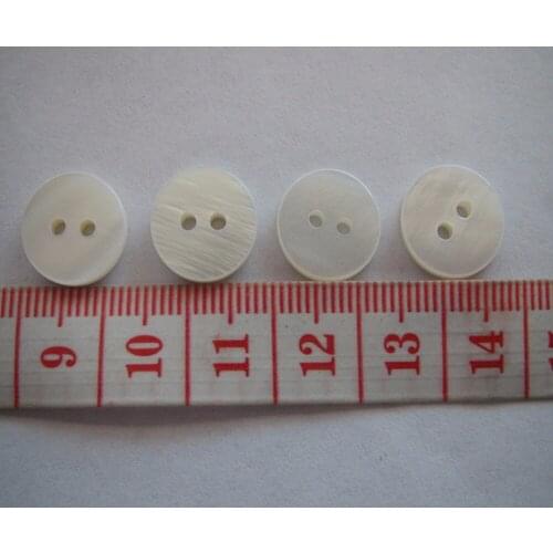 Free shipping 13mm mother of shell button 2 holes shell button doule flat shell blouse double natural white shirt 100pcs
