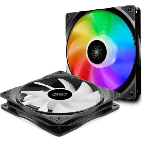 DEEPCOOL 2in1 KIT CF140 Computer PC Case Fan 120mm RGB Addressable Quiet Cooling Fans For RGB 5V/3PIN ASUS Gigabyte