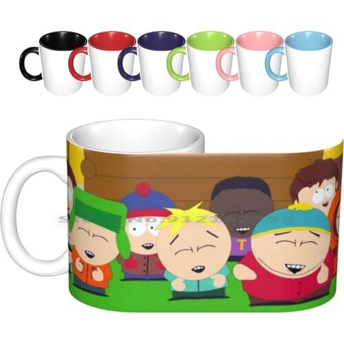 - Kenny , Cartman , Kyle , Stan , Butters , Token Ceramic Mugs Coffee Cups Milk Tea Mug Kenny Park South Cartman Kyle Cartoon