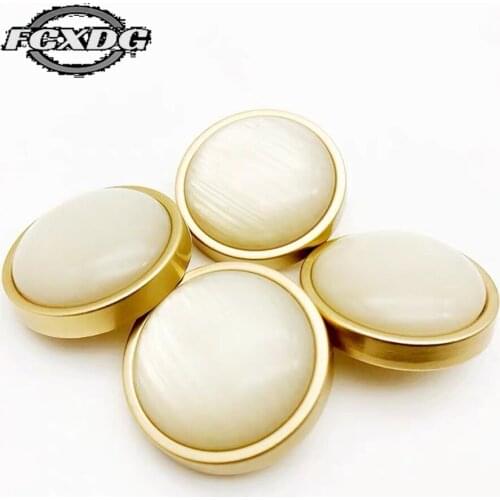 Classic Golden Pearl Buttons for Clothing Fashion Coat Shirt Jacket Buttons Luxury Snaps for Clothes Sewing Accessories Buttons