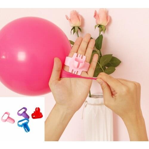 3pcs Latex Balloons Clip Birthday Party Decorations Kids Adult Balloon Ties Accessories for Birthday Wedding Party Decortion