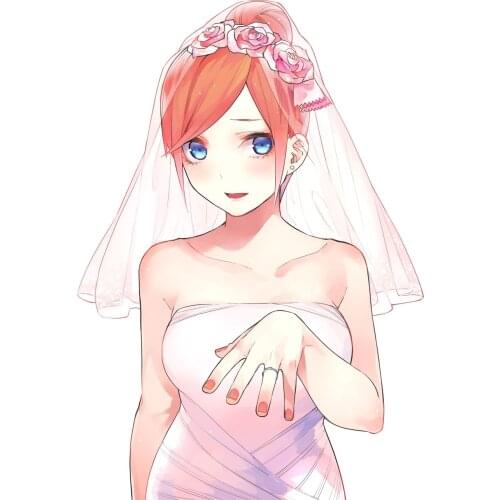 Cute Anime Girl Nakano Ichika Stickers for The Quintessential Quintuplets Vinyl Decal Personality Motorcycle PVC Decoration