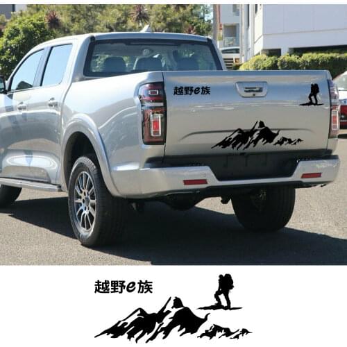Pickup Tailgate Decals For GWM Poer Pao Truck Rear Tail Graphics Vinyl Film Decor Covers Car Stickers Auto Tuning Accessories