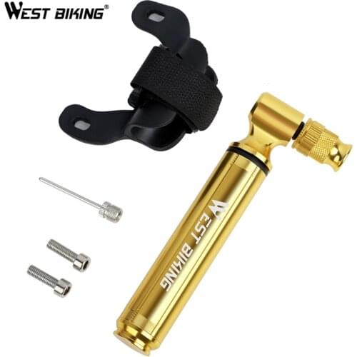 WEST BIKING Alloy Bicycle Pump 160PSI Portable Bike Pump Bike Tire Inflator Schrader/Presta for Road MTB Mountain Bike Air Pump
