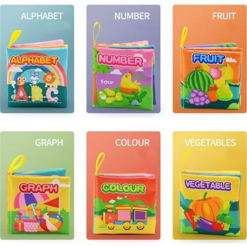 Educational Cloth Book Baby Toys Montessori Materials Toys For Children Color Numbers Alphabet Fabric Books Learning Toys