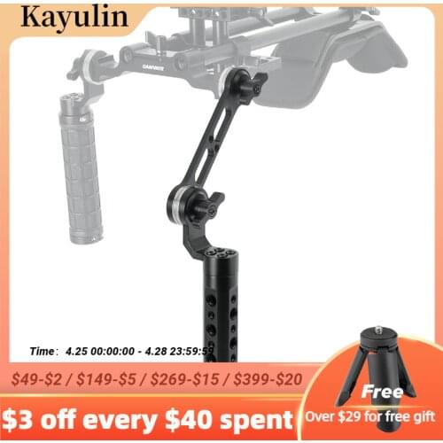 Kayulin Cheese Handle with Nato Rail Rosette Extension Arm Adjustable For DLSR Camera Shoulder Rig