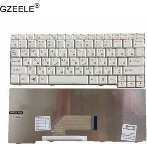 GZEELE Russian laptop Keyboard for IBM for LENOVO for IdeaPad S11 S10-2 S10-2C S10-3C WHITE RU keyboard