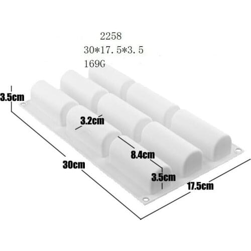 Silicone Mold 3D Stick Shape for Chocolate Truffle Mousse Cake Dessert Mold DIY Baking Moulds