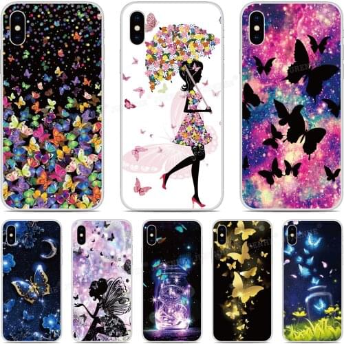 Butterfly Fairy Phone Case For Cubot P40 P30 X19 X18 R11 J3 Pro P20 Power Nova Note S J7 R15 Pro R19 Max 2 2019 Silicone Cover