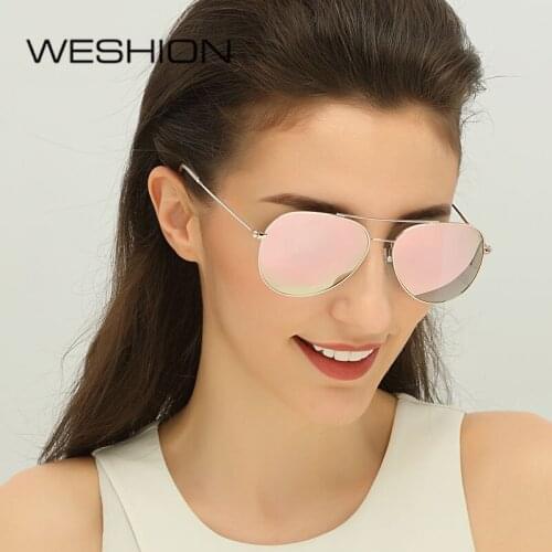 WESHION Retro Sunglasses Men Women Polarized Pilot Classic Driving Sun Glasses 2018 Shades Luxury Brand UV400 Zonnebril Mannen