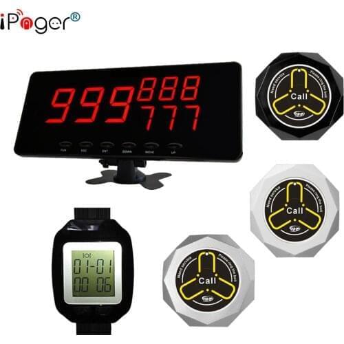 Super thin wireless restaurant waiter table calling system