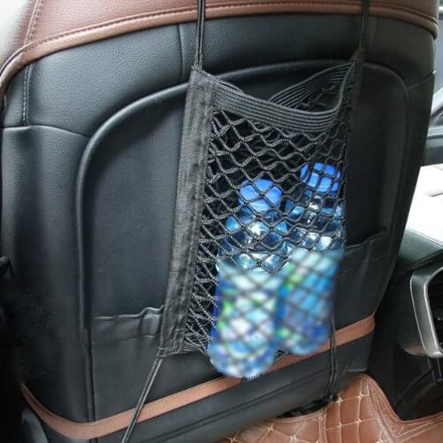 Universal Car Elastic Seat Back Organizer Mesh Pouch Bag Car Car Cargo Net Trunk Storage Pocket Car Styling