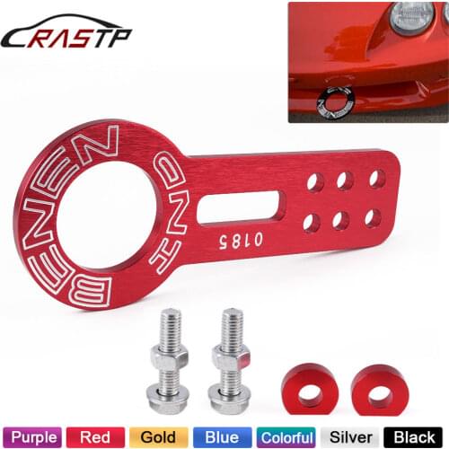 RASTP Double Lettering BENEN UNIVERSAL FRONT TOW HOOK (ONE PICES: Front ) color:Purple,red,sliver,black,blue,golden RS-TH001