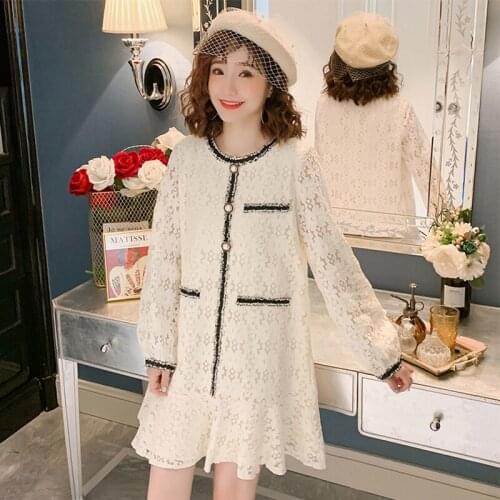 InsGoth Vintage Lace Dress Women Gothic Party Sexy Hollow Out white Mini Long sleeve Dress Harajuku Casual Female Mesh Dress 98a