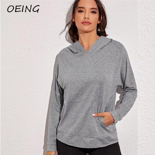 Womens Fitness Long Sleeve Gym Tops Backless Breathable Hollow Out Jogging Hoodie Shirts Exercise Wear