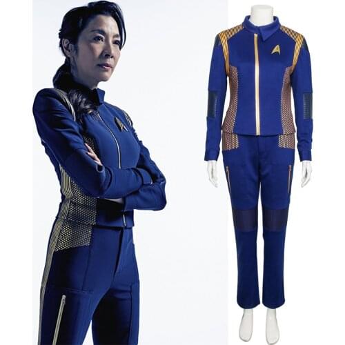 Star Costume Trek Georgiou Cosplay Suit for Adult Women Jacket Pants Discovery Captain Georgiou Uniform Cosplay Costumes