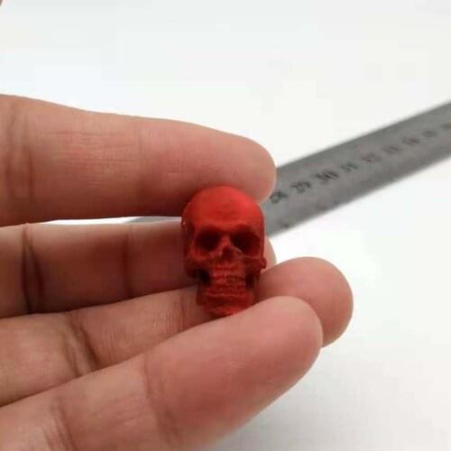 1/12 Scale Red Skull Human Skeleton Model Toys Fit for 6in Mafex Mezco Figure Scene Accesory
