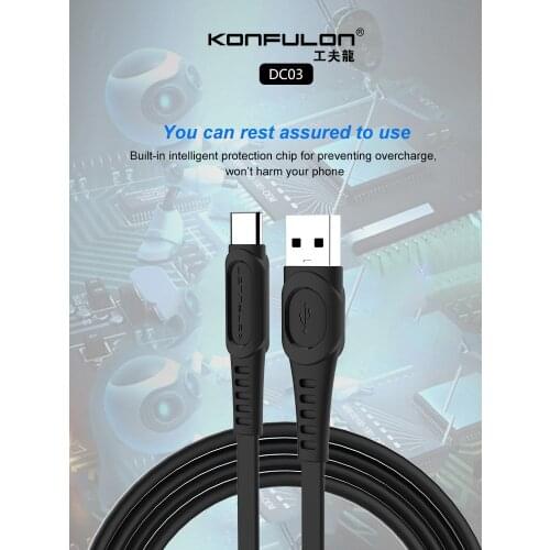 Dropshipping 2 Pieces USB Type C Quick Charge Cable 2.4A 1M Cable USB C For Xiaomi Huawei Samsung