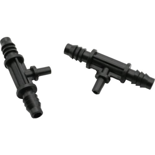 20pcs Adjustable Tee 8 / 11mm Hose Connectors Turn 6mm Standard Fog Nozzle Interfaces Landscape Irrigation Accessories