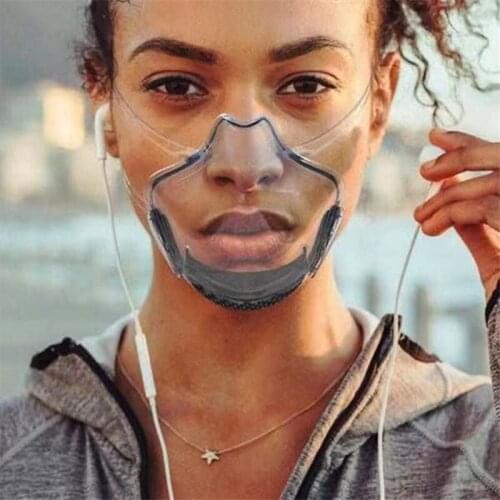 2021 New Outdoor Anti-foam Splash Isolation Mask Multicolor High-definition Transparent Lip Language Mask