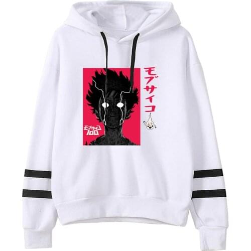 2021 Funny Anime Mob Psycho 100 Hoodies Sweatshirt Anime Manga Hoodies Tops Clothes