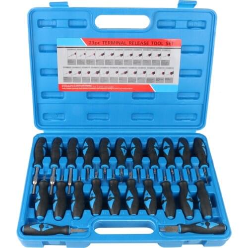 23pcs Car Electrical Terminal Disassembly Release Auto Electrical Wiring Crimp Connector Pin Extractor Car Repair Timing Tool
