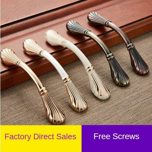 4 Colors Antique Blue/red Bronze Furniture Handle Classical Wardrobe Drawer Knob Zinc Alloy Kitchen Cabinet Door Handle Hardware