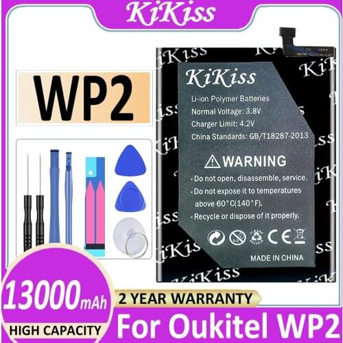Battery for OUKITEL WP2 WP 2 Battery 6.0inch MTK6750T 4+64G 10000mAh Long Standby Time for OUKITEL Mobile Accessories