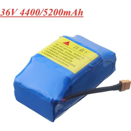 36V Battery Packs 4400mAh 4.4ah Rechargeable Lithium ion battery for Electric Self Balancing Scooter HoverBoard Unicycle