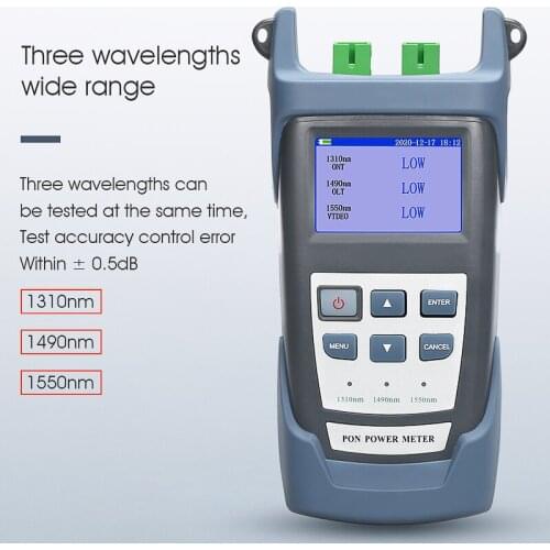 AUA-310A/U Handheld Fiber Optical PON Power Meter FTTX/ONT/OLT 1310/1490/1550nm