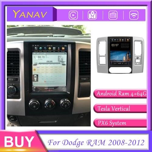 Android Car Radio Audio 2 Din Stereo Receiver GPS Navigation For Dodge RAM 2008-2012 Auto Video Multimedia MP3 Player Head Unit