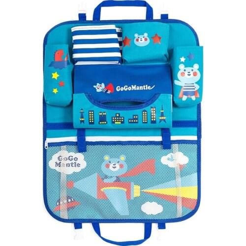 Car Storage Bag Hanging Bag Seat Back Storage Bag Cartoon Car Storage Bag Multi-function Vehicle Back Storage Bag