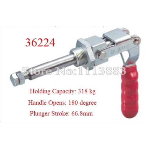 Push Pull Type Toggle Clamp 36224 Holding Capacity 318KG 702LBS Plunger Stroke 66.8mm