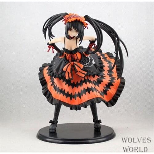 Anime Date A Live Sexy Girl Figure Nightmare Tokisaki Kurumi PVC Action Figure Model Collection Kids Toys Doll 21CM