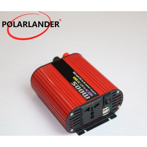 DC 24V to AC 110V/ DC 24V to AC 220V/ 500W 12V to AC 220V/ DC 12V to AC 110V/ Red Oval Power Inverter Power Inverter PolarLander