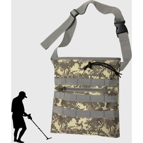 Diggers Pouch Camo Metal Detector Waist Bag for Metal Detecting and Treasure Hunting