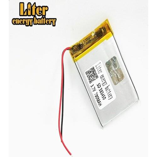 383450 3.7V 700mah Lithium polymer battery With Protection Board For GPS MP3 MP4 MP5 Portable DVD Speaker Electric toy