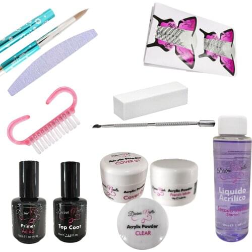 Kit principiante acrílico con moldes