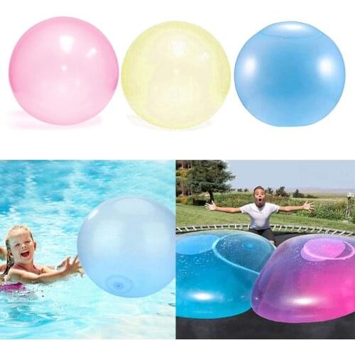 Water Bubble Ball Kids Funny Bubble Balloon Inflatable Water Ball Indoor Outdoor Kids Inflatable Ball Games Blow Up Balloon Toy