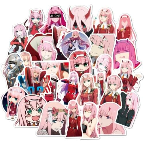 10/30/50pcs/pack Japanese Anime DARLING In The FRANXX Stickers For Furniture Wall Desk DIY Chair Toy Car Trunk Computer TV Box