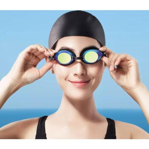 Orginal 2021 Yunmai High-definition Anti-fog Goggles Set Colorful Plating Clear Anti-fog Fit Skin-friendly Nose Clip Earplugs