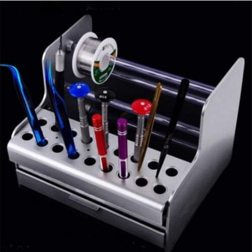 Plastic Electronic Components Drawer Screwdriver Screw Tweezers Rack Phone Repair Tool Holder Storage Box