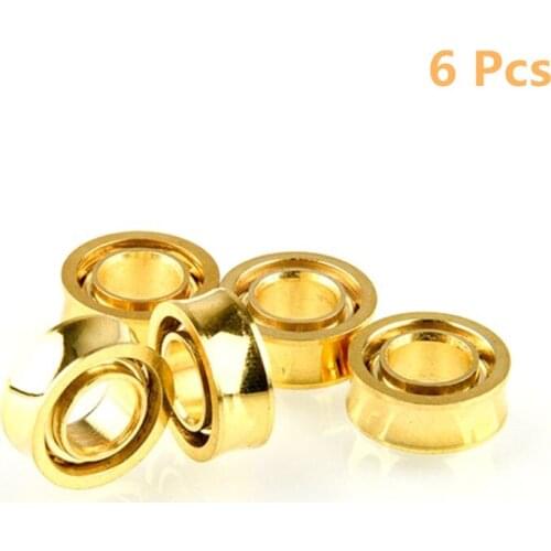 6pcs R188KK UR188 Gold Plated Bearing For Fidget Spinner Yoyos