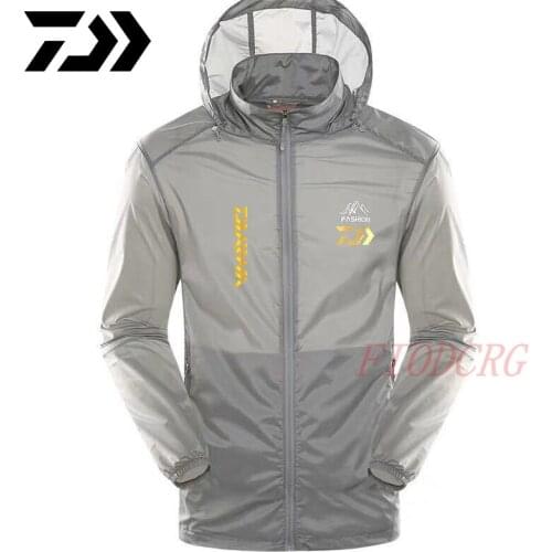 DAIWA Fishing Clothes Outdoor Quick-drying Shirt Men Fishing Sunscreen Breathable Anti-UV Climbing Camping Reflective Shirts