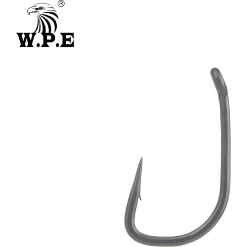 W.P.E 30pcs/50pcs/lot Fishing Hook Size 2#/4#/6# Barbed Fishing Hook High-Carbon Steel Carp Fishing Tackle Fishing Accessories