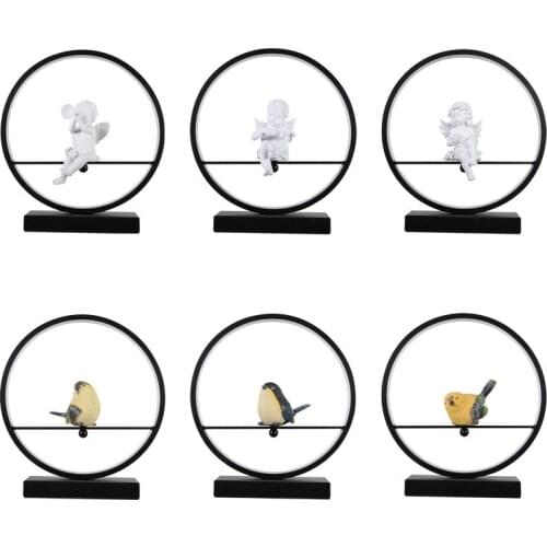 Nordic led crystal table lamp clear lamp luminaria de mesa touch led desk lamp masa lambas feather bedside table living room