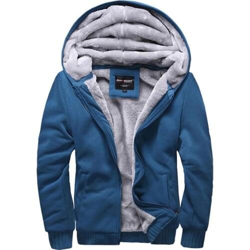 Hoodies Men Winter Warm Hoodie Coats Mens Overcoat Casual Sweatshirts Plush Thicken Sportswear fleece Outwear uniform Hoodies